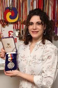 Celestina Popa Toma with her olympic medal!!!